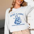 Just a Girl Who Loves Books Book Lover Bookish Unisex Long Sleeve T-Shirt