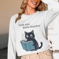 Just One More Chapter Bookworm Cat Book Lover Unisex Long Sleeve T-Shirt Just One More Chapter Bookworm Cat Book Lover Unisex Long Sleeve T-Shirt