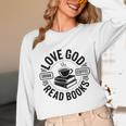 Love God Drink Coffee Read Books Christian Book Lover Unisex Long Sleeve T-Shirt Love God Drink Coffee Read Books Christian Book Lover Unisex Long Sleeve T-Shirt