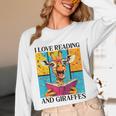 Love Reading And Giraffes Cute Giraffe Reading Book Lovers Unisex Long Sleeve T-Shirt Love Reading And Giraffes Cute Giraffe Reading Book Lovers Unisex Long Sleeve T-Shirt