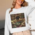 Melanin Afro Women Educated Reading Book History Girls Unisex Long Sleeve T-Shirt Melanin Afro Women Educated Reading Book History Girls Unisex Long Sleeve T-Shirt