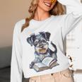 Nerdy Schnauzer Dog Book Lover Glasses Cute Pet For Men Women Kids Unisex Long Sleeve T-Shirt Nerdy Schnauzer Dog Book Lover Glasses Cute Pet For Men Women Kids Unisex Long Sleeve T-Shirt