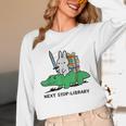 Next Stop Library Reading Book Unisex Long Sleeve T-Shirt