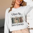I Have No Shelf Control Book Lover Pun Reader Humor Unisex Long Sleeve T-Shirt