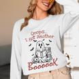 Oops I Got Another Book Boo Ghost Read Book Unisex Long Sleeve T-Shirt