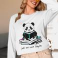 Panda Reading Chapter Books Unisex Long Sleeve T-Shirt