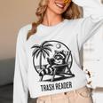 Raccoon Reading Books Summer Humor Trash Reader Unisex Long Sleeve T-Shirt Raccoon Reading Books Summer Humor Trash Reader Unisex Long Sleeve T-Shirt