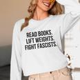 Read Books Lift Weights Fight Fascists Premium Tri-Blend Unisex Long Sleeve T-Shirt Read Books Lift Weights Fight Fascists Premium Tri-Blend Unisex Long Sleeve T-Shirt