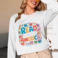 Reads Across Tee America Reading Teacher Books Reader Kids Unisex Long Sleeve T-Shirt Reads Across Tee America Reading Teacher Books Reader Kids Unisex Long Sleeve T-Shirt