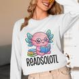 Readsolotl Cute Axolotl Reading Book Kawaii Pink Aesthetic Unisex Long Sleeve T-Shirt Readsolotl Cute Axolotl Reading Book Kawaii Pink Aesthetic Unisex Long Sleeve T-Shirt