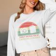 Retro Easily Distracted By Cameras & Books Photography Unisex Long Sleeve T-Shirt