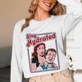 Retro Vampire Book Cover Style Stay Hydrated Halloween Unisex Long Sleeve T-Shirt Retro Vampire Book Cover Style Stay Hydrated Halloween Unisex Long Sleeve T-Shirt
