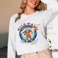 Shazam Comic Book Art Heroic Portrait Vintage Unisex Long Sleeve T-Shirt