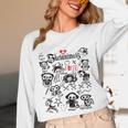 Skelanimals I Bite Vintage Retro Dead Pet Textbook Collage Unisex Long Sleeve T-Shirt