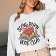 Slow Burn Book Club Romantasy Trope Smut Dark Romance Reader Unisex Long Sleeve T-Shirt