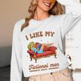 Smutty Book Lover I Like My Fictional Men Spicy Book Unisex Long Sleeve T-Shirt