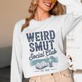 Spicy Romance Book Reader Fan Weird Smut Social Club Premium Tri-Blend Unisex Long Sleeve T-Shirt