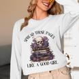 Spread Those Pages Like A Good Girl Dark Romance Spicy Books Unisex Long Sleeve T-Shirt