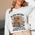 History Month Teacher Reading Book Lover Floral Stack Premium Tri-Blend Unisex Long Sleeve T-Shirt