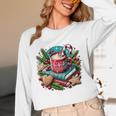 Vintage Cozy Winter Hot Cocoa Books Gingerbread Book Lovers Unisex Long Sleeve T-Shirt Vintage Cozy Winter Hot Cocoa Books Gingerbread Book Lovers Unisex Long Sleeve T-Shirt