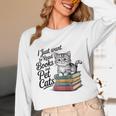 Vintage I Just Want To Read Books And Pet Cats Cat Raglan Baseball Tee Unisex Long Sleeve T-Shirt