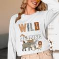Wild About Reading Book Reader Book Nerd Book Reading Lover Premium Tri-Blend Unisex Long Sleeve T-Shirt