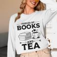 Women's Fueled By Books And Tea Book Lover Bookworm Reading Books Unisex Long Sleeve T-Shirt Women's Fueled By Books And Tea Book Lover Bookworm Reading Books Unisex Long Sleeve T-Shirt