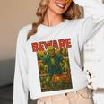 Zombie Tee Horror Movie Poster Vintage Comic Book Graphic Premium Unisex Long Sleeve T-Shirt