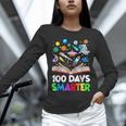 100th Day Of School Astronaut Books Space 100 Days Smarter Unisex Long Sleeve T-Shirt