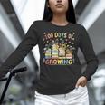 100th Day Of School Teacher Floral Books 100 Days Of Growing Unisex Long Sleeve T-Shirt