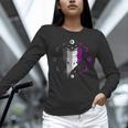 Ace Pride Book With Stars Moons And Magic Hand Unisex Long Sleeve T-Shirt