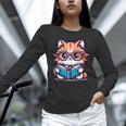 Adorable Book Lover Maine Coon Cat With Reading Glasses Cute Unisex Long Sleeve T-Shirt Adorable Book Lover Maine Coon Cat With Reading Glasses Cute Unisex Long Sleeve T-Shirt