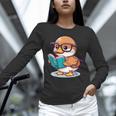 Adorable Book Lover Mallard Duck With Reading Glasses Cute Unisex Long Sleeve T-Shirt Adorable Book Lover Mallard Duck With Reading Glasses Cute Unisex Long Sleeve T-Shirt