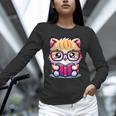 Adorable Book Lover Persian Cat With Reading Glasses Cute Unisex Long Sleeve T-Shirt Adorable Book Lover Persian Cat With Reading Glasses Cute Unisex Long Sleeve T-Shirt