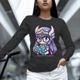 Adorable Book Lover Valkyrie With Reading Glasses Cute Unisex Long Sleeve T-Shirt