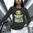 Adorable Turtle Reading Books Unisex Long Sleeve T-Shirt