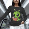 Alien Reading Book Believe In Yourself Kids Women Men Unisex Long Sleeve T-Shirt Alien Reading Book Believe In Yourself Kids Women Men Unisex Long Sleeve T-Shirt