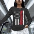 America Flag Read Book Reading Librarian Men Women Kids Unisex Long Sleeve T-Shirt