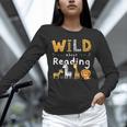 Animal Print Read A Book Character Kids Wild About Reading Unisex Long Sleeve T-Shirt