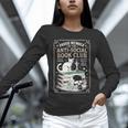 Anti-Social Book-Club Cat Graphic Unisex Long Sleeve T-Shirt Anti-Social Book-Club Cat Graphic Unisex Long Sleeve T-Shirt