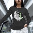 Astronaut Reading Book To Alien Moon Space Book Lover Men Unisex Long Sleeve T-Shirt Astronaut Reading Book To Alien Moon Space Book Lover Men Unisex Long Sleeve T-Shirt