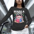 Axolotl Books Readsalotl Reading Bookworm Boys Girls Unisex Long Sleeve T-Shirt Axolotl Books Readsalotl Reading Bookworm Boys Girls Unisex Long Sleeve T-Shirt