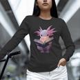 Axolotl Bookworm Reading Book Kawaii Graphic Unisex Long Sleeve T-Shirt Axolotl Bookworm Reading Book Kawaii Graphic Unisex Long Sleeve T-Shirt