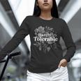 Barely Tolerable Shirt Floral Book Lover Quote Bookish Unisex Long Sleeve T-Shirt Barely Tolerable Shirt Floral Book Lover Quote Bookish Unisex Long Sleeve T-Shirt