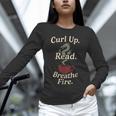 Book Dragon Fantasy Reader Cozy Reading Book Lover Dragon Unisex Long Sleeve T-Shirt