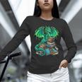 Book Dragon Reading Fantasy Unisex Long Sleeve T-Shirt