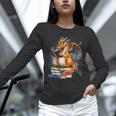 Book Dragon Reading Book Lover Unisex Long Sleeve T-Shirt
