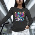 Book Dragon Reading Unisex Long Sleeve T-Shirt