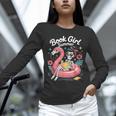 Book Girl Summer Skeleton Reading Books Lovers Beach Unisex Long Sleeve T-Shirt