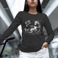 Book Lover Bear Cozy Reading Bear Graphic Bear Books Unisex Long Sleeve T-Shirt